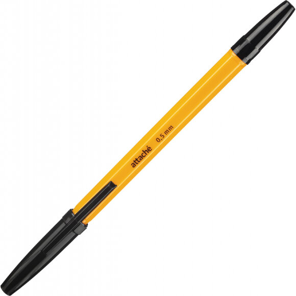 Ручка шариковая Attache Economy оранж.корп. черный стерж Ручка шариковая Attache Economy оранж.корп. черный стерж