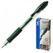 Ручка гелевая PILOT BL-G2-5 авт.резин.манжет.черная 0,3мм Япония