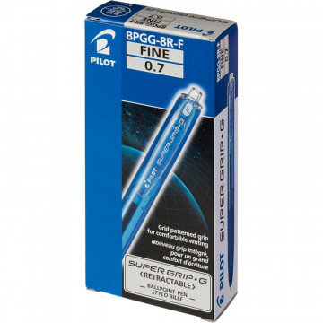 Ручка шариковая PILOT Super Grip BPGG-8R-F-L авт.резин.манжет.синяя 0.22мм Ручка шариковая PILOT Super Grip BPGG-8R-F-L авт.резин.манжет.синяя 0.22мм