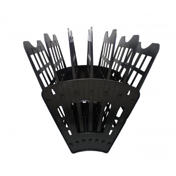 Лоток для бумаг Attache Веер сборный на 6 отделений черный юк