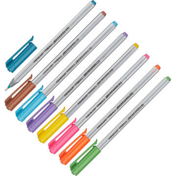 Ручка шариковая PENSAN TRIBALL набор 8 цв. 1,0мм 1003/PVC8 Ручка шариковая PENSAN TRIBALL набор 8 цв. 1,0мм 1003/PVC8