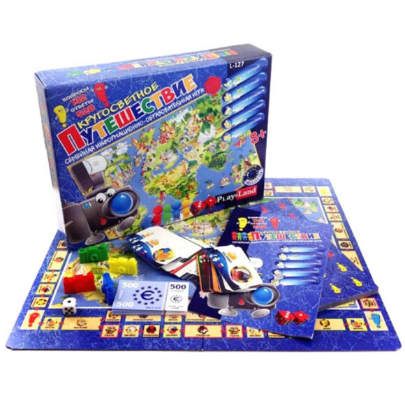 Настольная игра Кругосветное путешествие арт.L-127 Настольная игра Кругосветное путешествие арт.L-127