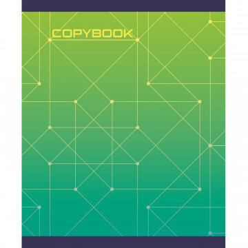 Тетрадь общая А5,48л,кл,скоб,блок-офсет-2 Attache Alpha син/зелен вассорт