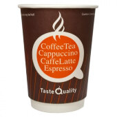 Стакан одноразовый бум двухслойный d-90мм 300мл Taste Quality (25шт/уп)