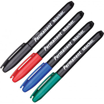 Набор маркеров перманентных 3-5мм. 4цв