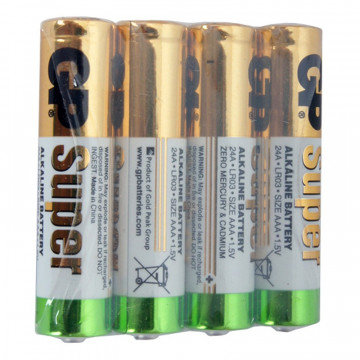 Батарейки GP Super эконом AAA/LR03/24A GP24ARS-2SB4 алкалин. 4шт/уп