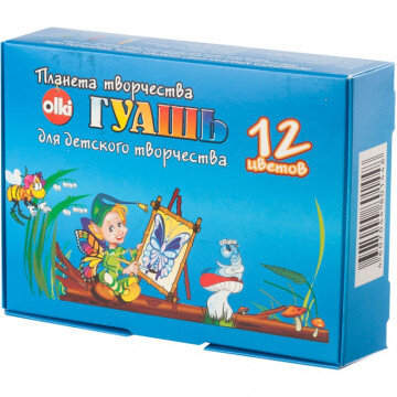 Гуашь Olki Планета творчества 17мл 12цв,арт.1448
