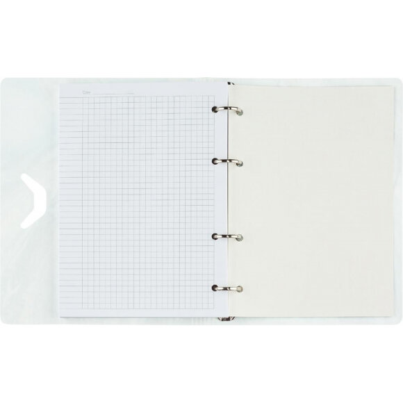 Бизнес-тетрадь А5,120л кольц/смен.бл,кл.Attache Selection Fluid Серо-Голуб