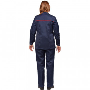 Спец.одежда летняя Костюм жен. л12-КБР син/красн.(р.60-62)170-176