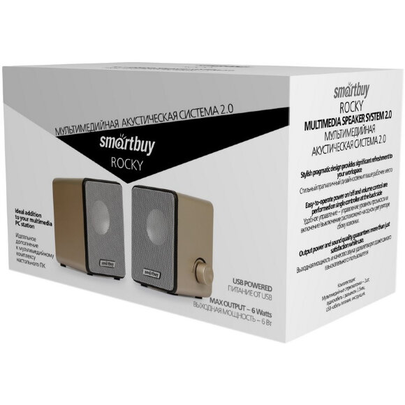 Акустическая система SmartBuy ROCKY, 2.0, SBA-3200, 6Вт, USB Акустическая система SmartBuy ROCKY, 2.0, SBA-3200, 6Вт, USB
