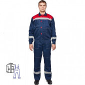 Спец.одежда летняя Костюм муж. л20-КПК син/красн (р.52-54) 182-188