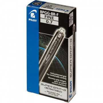 Ручка шариковая PILOT Super Grip BPGG-8R-F-B авт.резин.манжет.черная 0.22мм Ручка шариковая PILOT Super Grip BPGG-8R-F-B авт.резин.манжет.черная 0.22мм