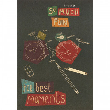 Тетрадь общая 48л,кл,А4,скреп,For best moments,фольга,арт.06326