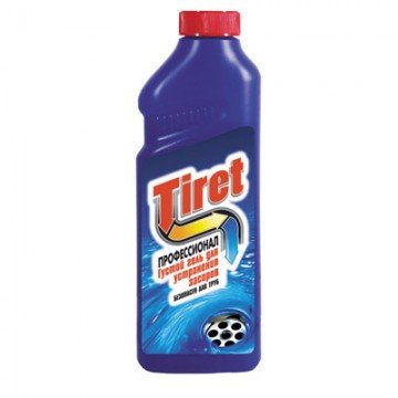 Средство для прочистки труб TIRET гель 1л