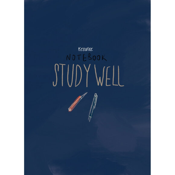 Тетрадь общая Kroyter А4,48л,клетка,скреп,обл.карт,блок 65г.Школа 00101