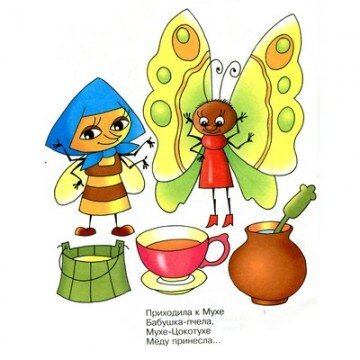 Раскраска Муха-Цокотуха КРСМ-09 Раскраска Муха-Цокотуха КРСМ-09