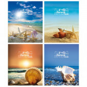 Тетрадь школьная А5,18л,клетка Sky &amp;amp; Sea ТШ18К9551/6 4вида