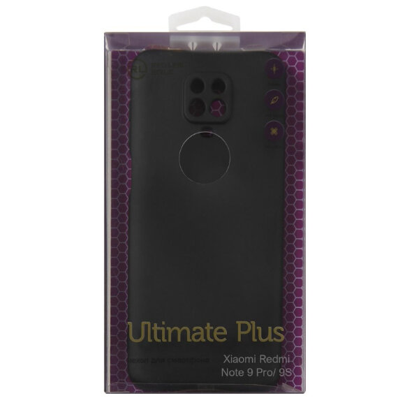 Чехол -крышка Red Line для Xiaomi Redmi Note 9 Pro / 9S, чер, УТ000021328