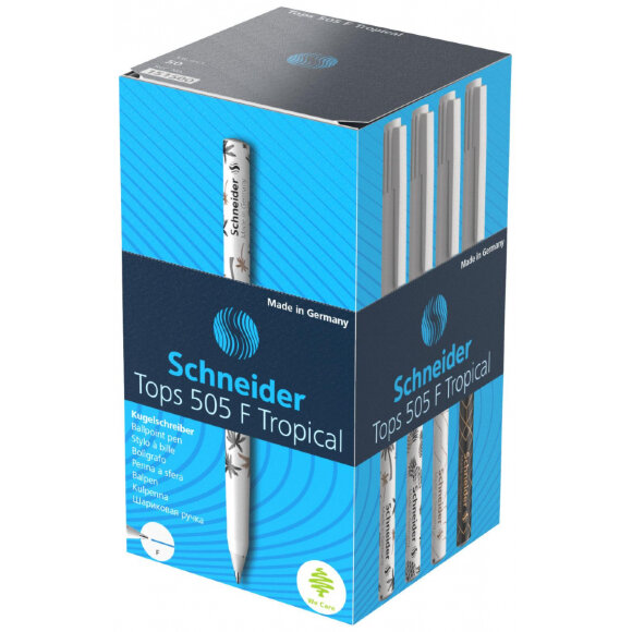 Ручка шариковая Schneider Tops 505 F Light Tropical, корп.ассор,син 151500 Ручка шариковая Schneider Tops 505 F Light Tropical, корп.ассор,син 151500