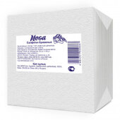 Салфетки Nega 1 сл 24х24 белые 90+/-10шт/уп
