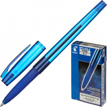 Ручка шариковая PILOT Super Grip G BPS-GG-F-L резин.манжет. синяя 0,22мм Ручка шариковая PILOT Super Grip G BPS-GG-F-L резин.манжет. синяя 0,22мм