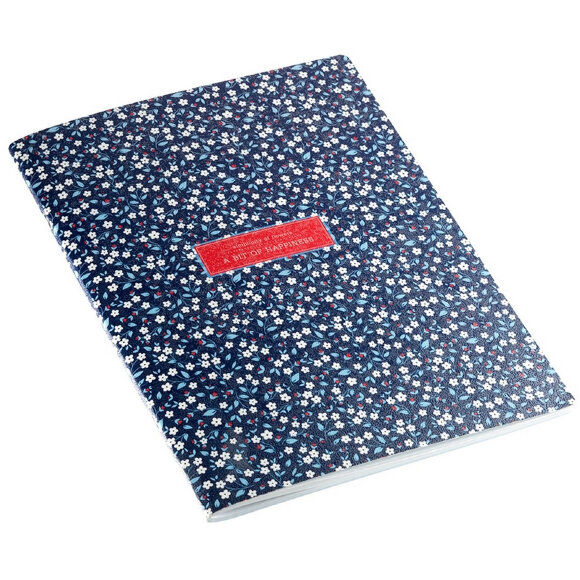 Тетрадь общая BeSmart А4 40л, клетка, скрепка, Joli синий N1899