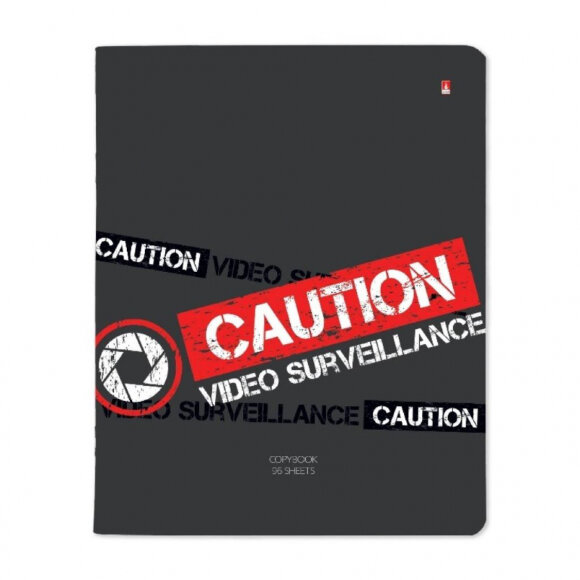 Тетрадь общая А5 96л клетка,скрепка,обл.карт.KEEP AWAY 5диз 7-96-1171