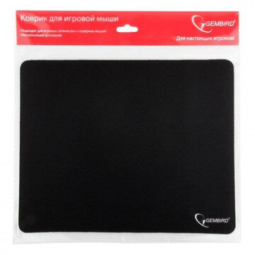 Коврик д/мыши Gembird MP-GAME14, черный, размеры 250x200x3мм, ткань+резина Коврик д/мыши Gembird MP-GAME14, черный, размеры 250x200x3мм, ткань+резина