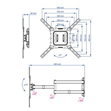 Кронштейн Kromax DIX-18 black (20203)