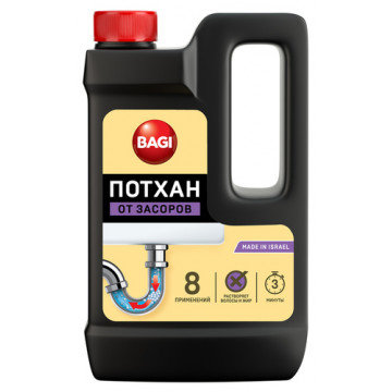 Средство для прочистки труб Bagi ПОТХАН от засоров гранулированное 600гр Средство для прочистки труб Bagi ПОТХАН от засоров гранулированное 600гр