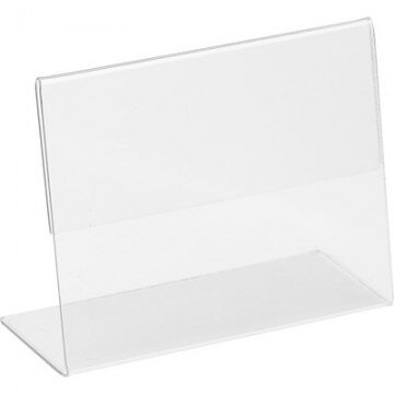 Ценникодержатель настольный для ценника 80х60, ПЭТ, 20 шт./уп.