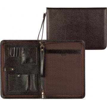 Папка деловая Grand из натуральной кожи коричневого цвета 01-118-0723