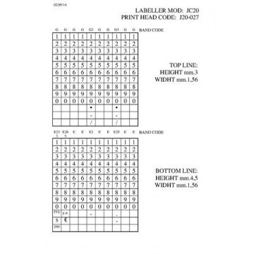Этикет-пистолет JOLLY C20 2-стр10х10зн,26х16пр