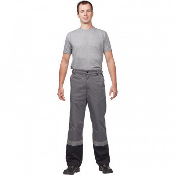 Спец.одежда летняя Костюм муж. л19-КБР сер/красн кур/бр (р.56-58) 182-188