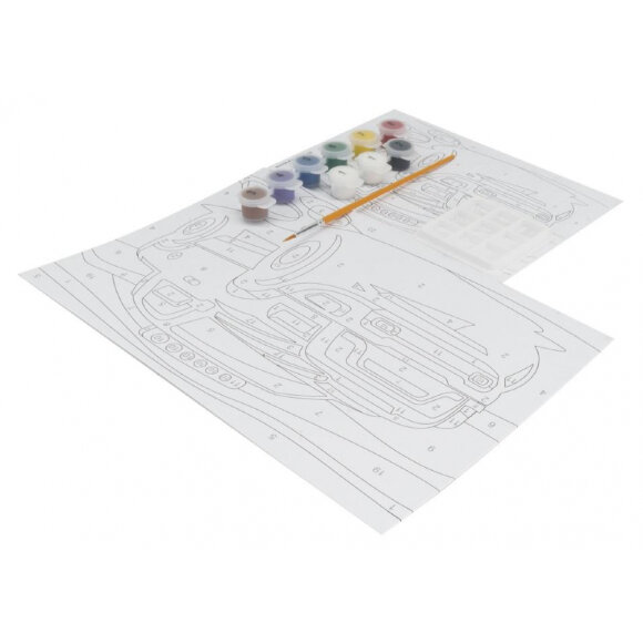 Набор для творчества картина по номерам Быстрый джип, Ркн-022