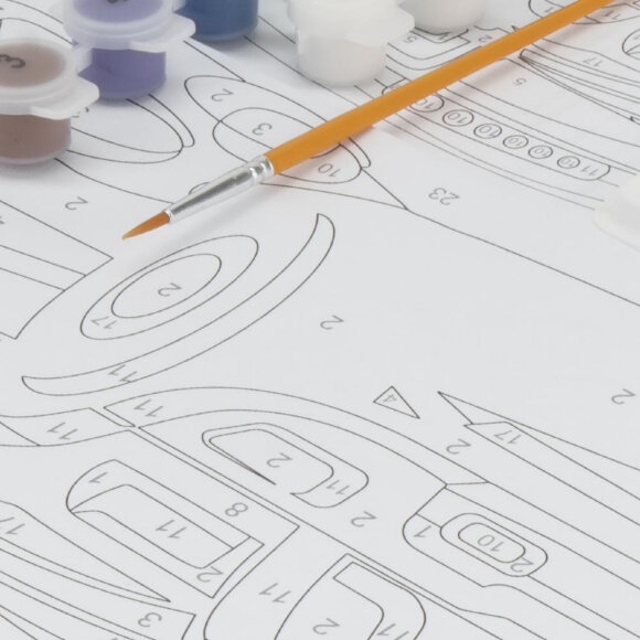 Набор для творчества картина по номерам Быстрый джип, Ркн-022