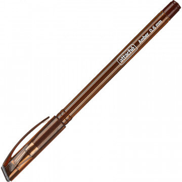 Ручка шариковая Attache Amber, 0,6мм, с манжеткой, синий стерж.