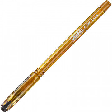 Ручка шариковая Attache Amber, 0,6мм, с манжеткой, синий стерж.