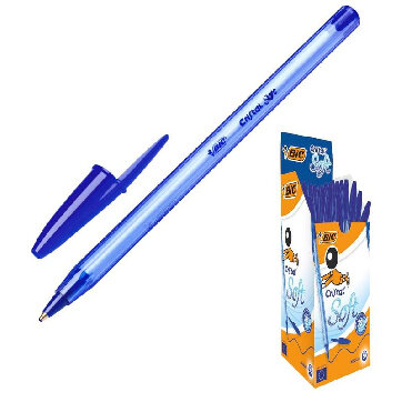 Ручка шариковая BIC Cristal Soft синий, 0,35мм, 951434 Ручка шариковая BIC Cristal Soft синий, 0,35мм, 951434