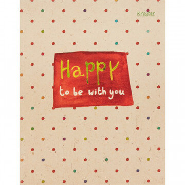 Тетрадь общая А5,48л,клетка,скрепка Happy арт.06234
