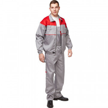 Спец.одежда летняя Костюм муж. Универсал кур/пк сер/красн. 68-70/170 Спец.одежда летняя Костюм муж. Универсал кур/пк сер/красн. 68-70/170