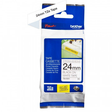 Картридж к этикет-принтеру Brother TZeS251 24ммх8м чер/бел для P-Touch