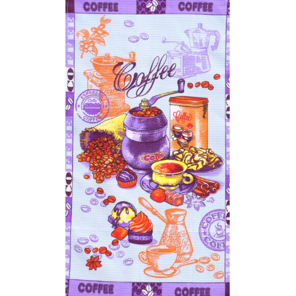 Набор кух. полотенец 35х60- 4 шт., вафля 160 гр/м2, Кофе микс