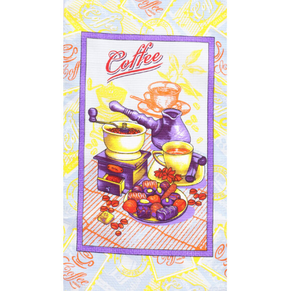 Набор кух. полотенец 35х60- 4 шт., вафля 160 гр/м2, Кофе микс
