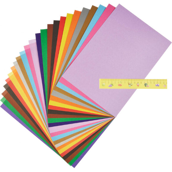 Набор цветного картона и бумаги 24л 12цв А4 Золушка ЦКБ-3497