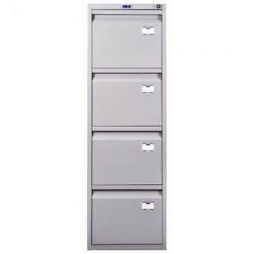 Картотека ПРАКТИК A-44 шкаф 4 секцион. А4, ц.замок, 410х485х1305