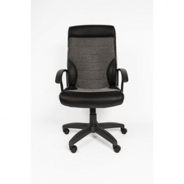 Кресло VT_EChair-639 TPU ткань/к/з серый/черный, пластик