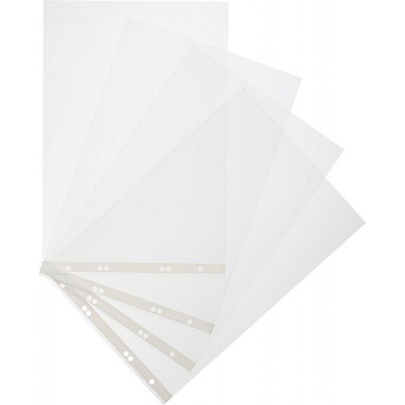 Папка -файл перфорированная  А4, Attache100шт. уп гладкая , горизонт