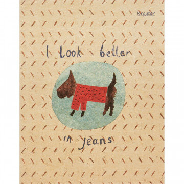 Тетрадь общая А5,48л,клетка,скрепка In Jeans арт.06241