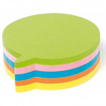 Блок-кубик Kores блок фигур.  Диалог  5 цветов 250л. ?48707